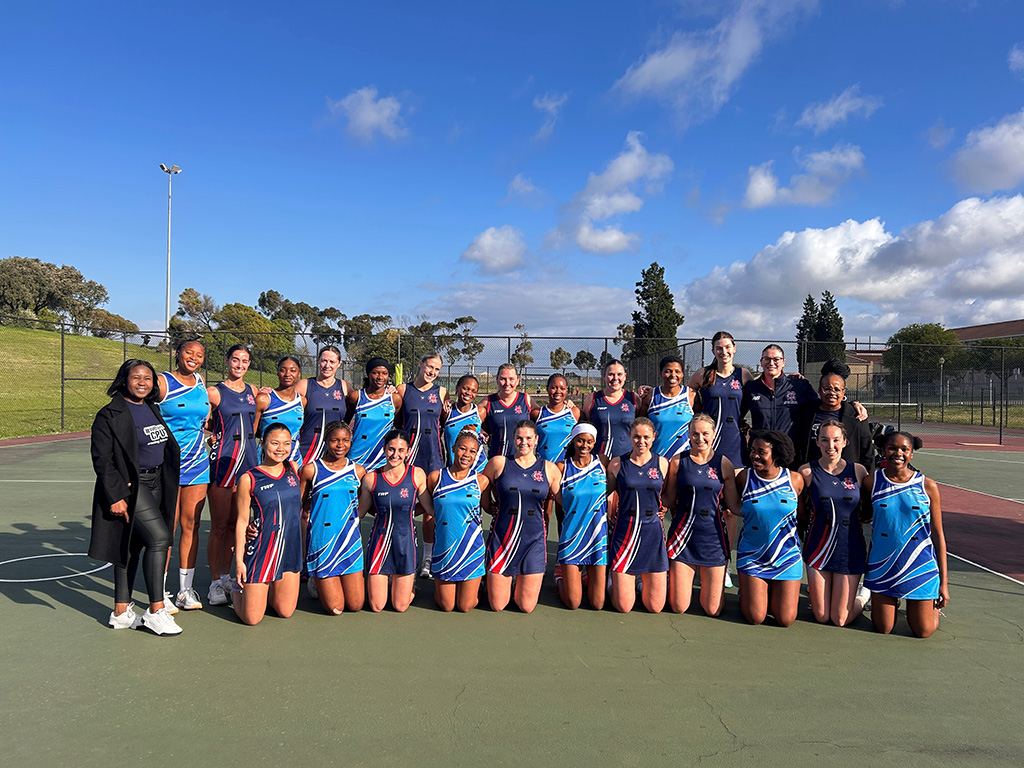 The MCC Netball Team on tour in South Africa