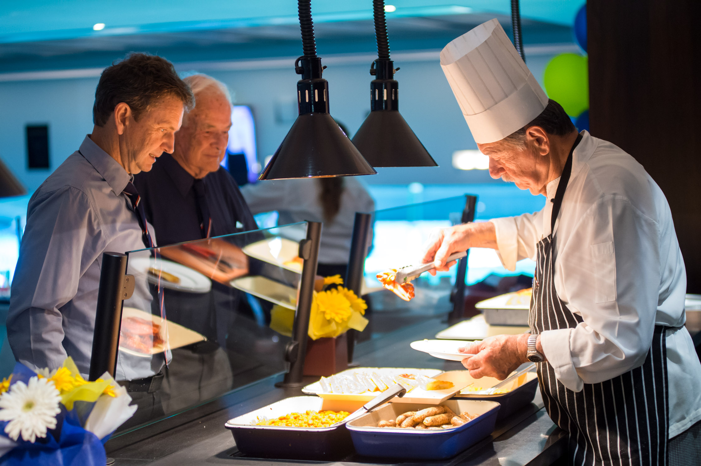 Hot breakfasts were the order of the day on grand final morning.