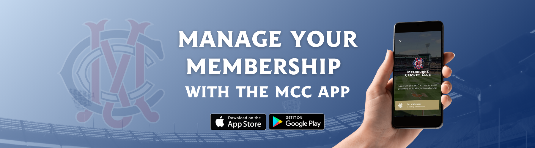 Manage your membership with the MCC App