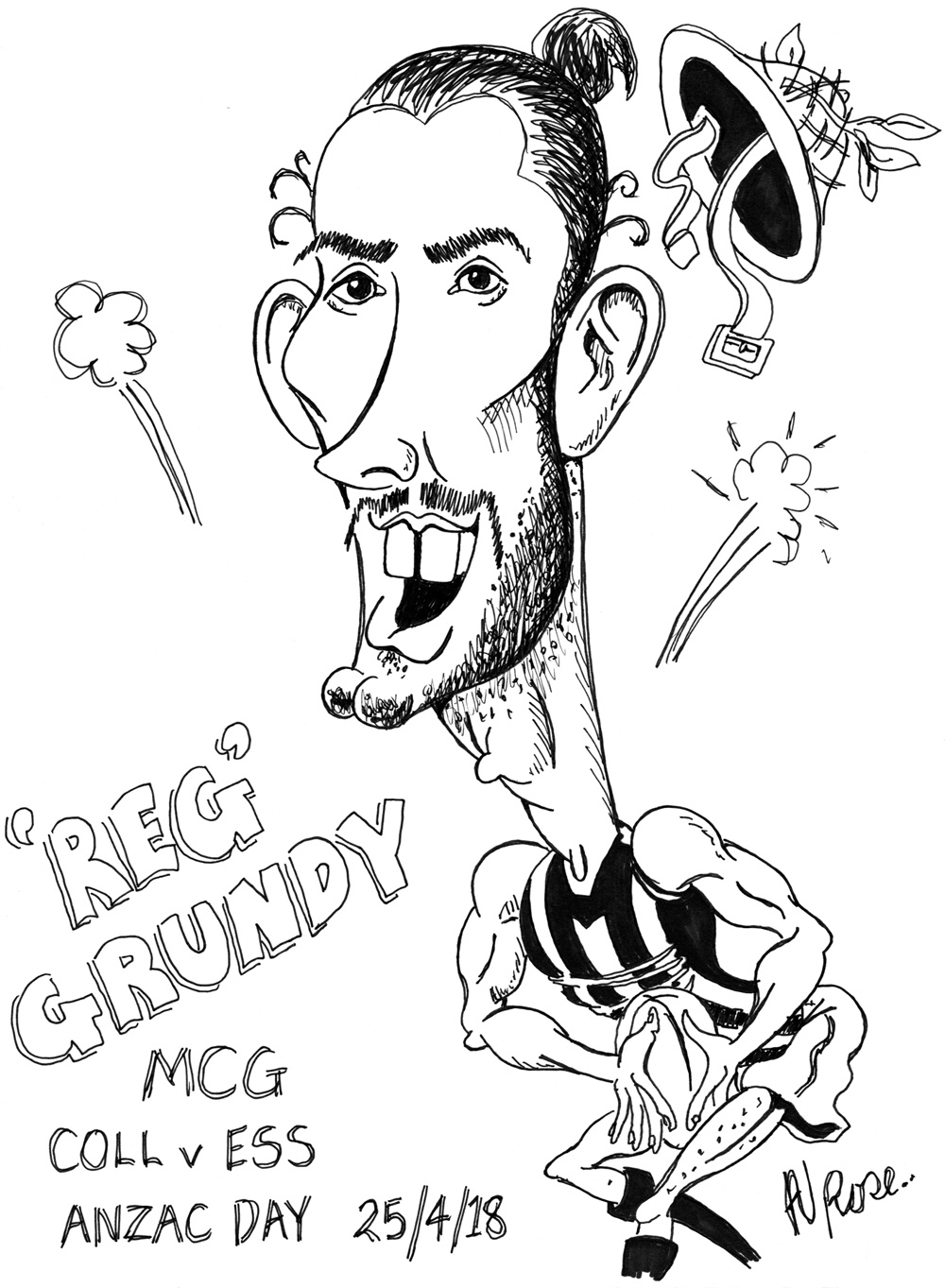 Brodie Grundy, by Alan Rose