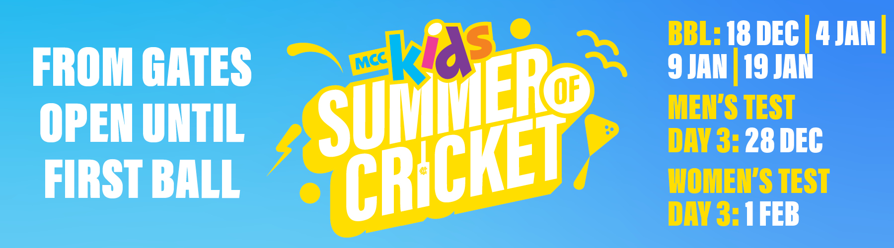 Kids Summer of Cricket