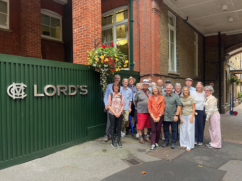 Melbourne Cricket Club members at the famous Lord’s Cricket Ground