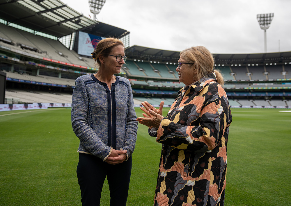 NICC Sally Macindoe and Aunty Joy