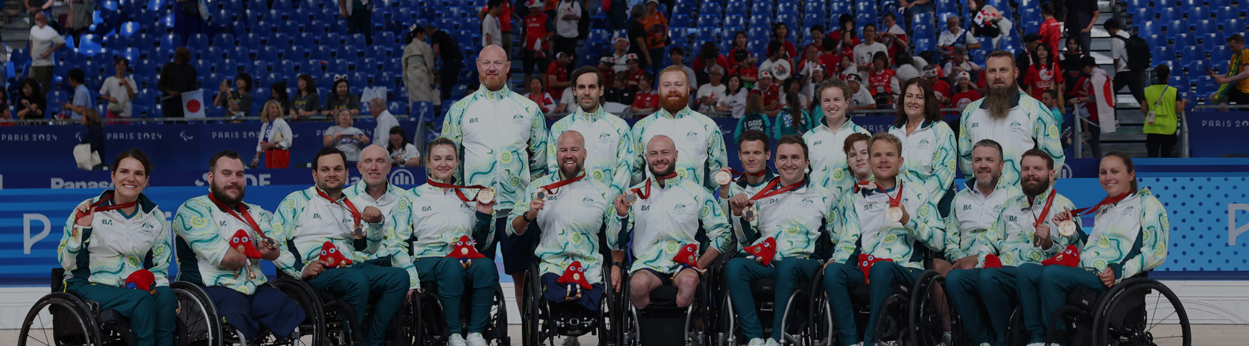 The Steelers wheelchair rugby team at the Paris Paralympics