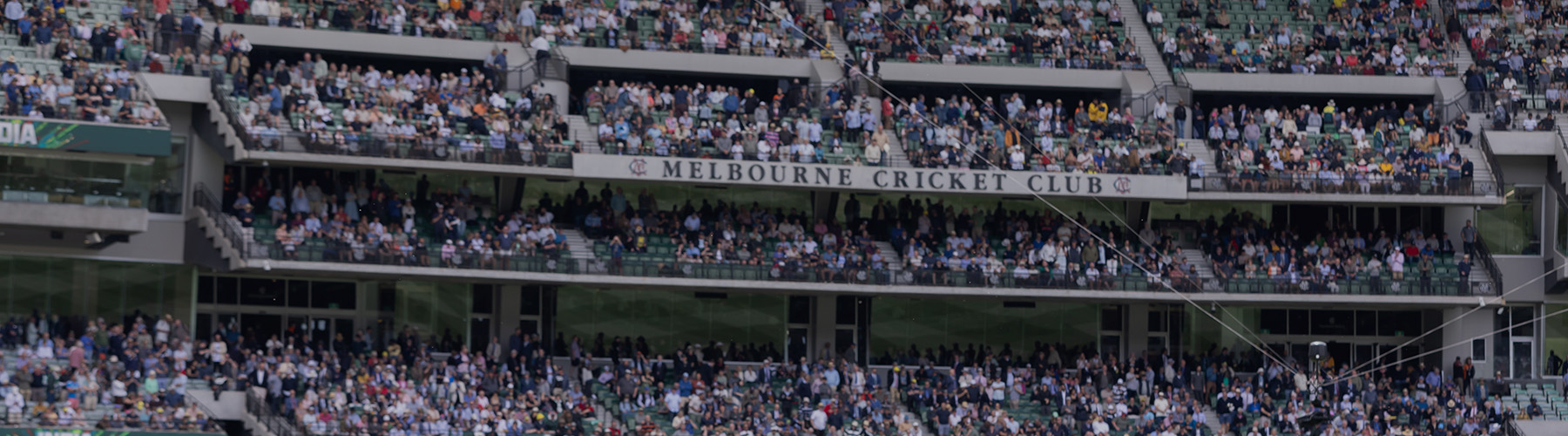 View of the Members' Reserve at the Boxing Day Test