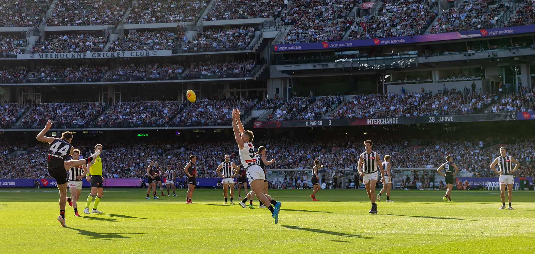 Collingwood ANZAC Day match in front of Members' Reserve