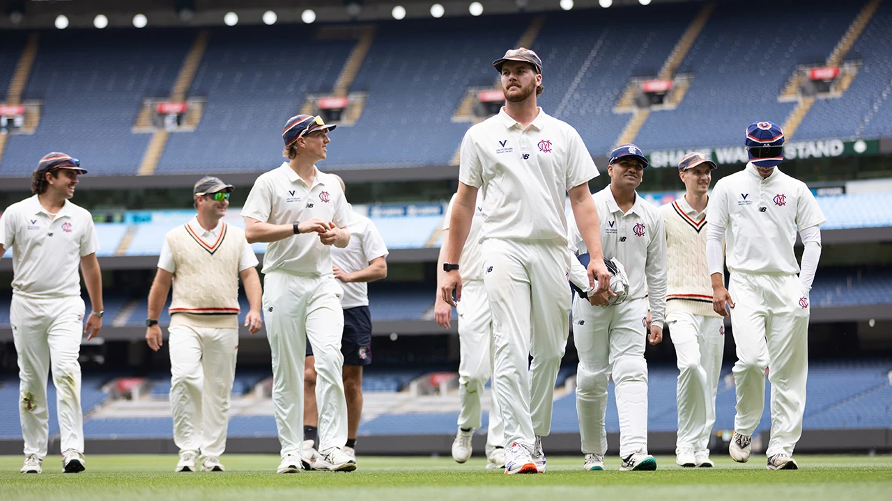 MCC cricket team on the MCG arena