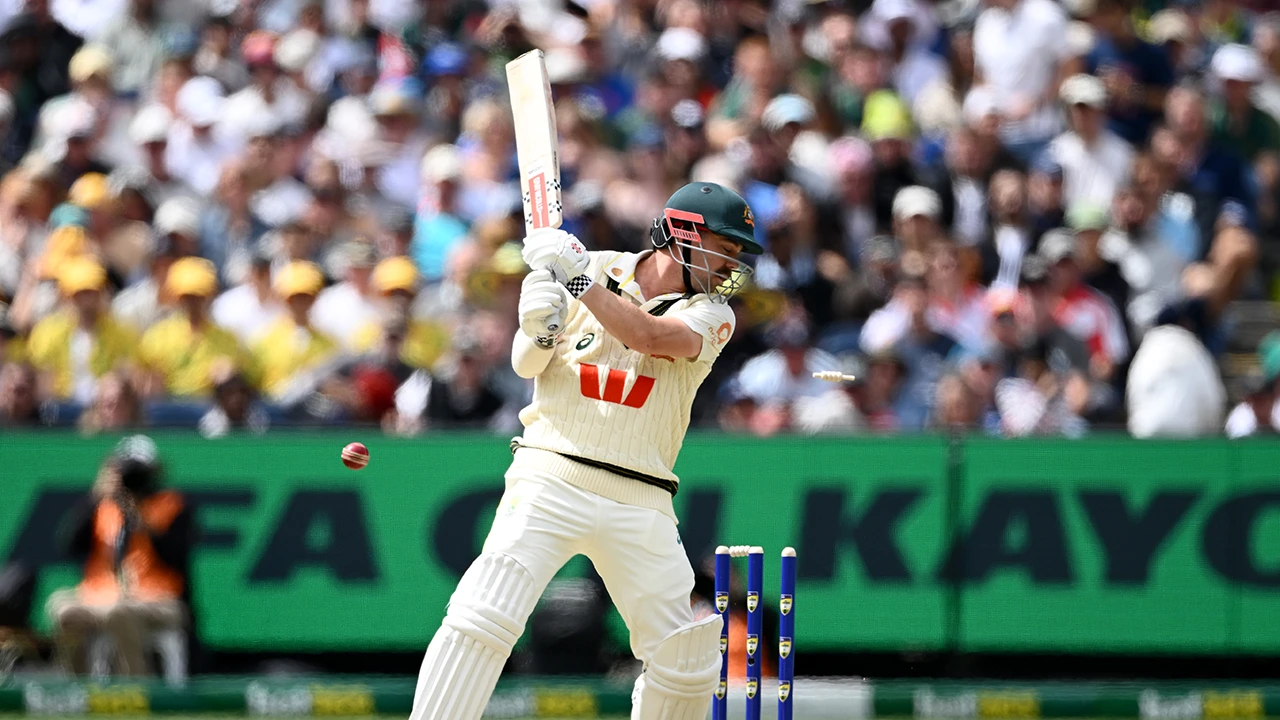 Australia batting in the 2025 Boxing Day Test at the MCG