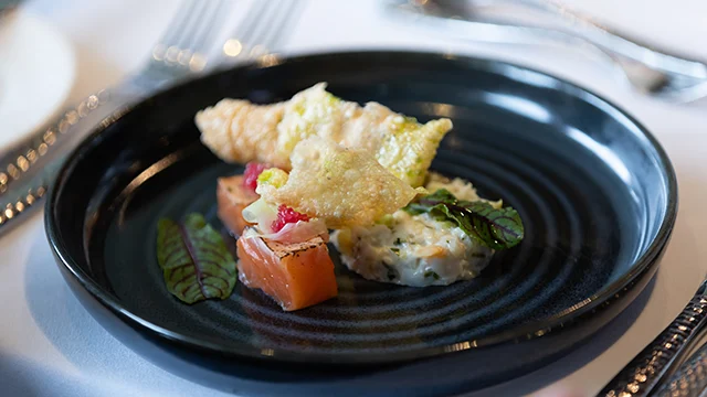 Fine dining seafood dish