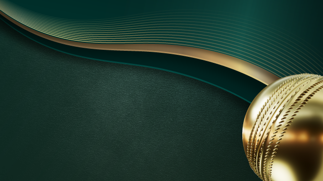 Green and gold cricket theme