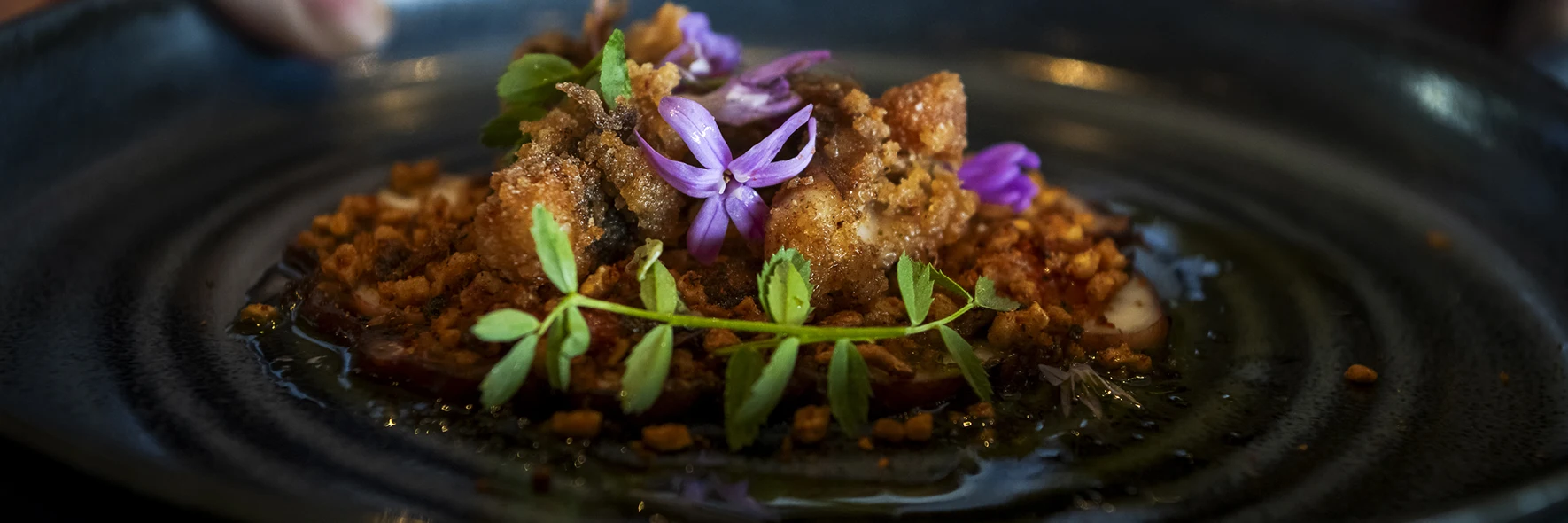 Fine dining main dish