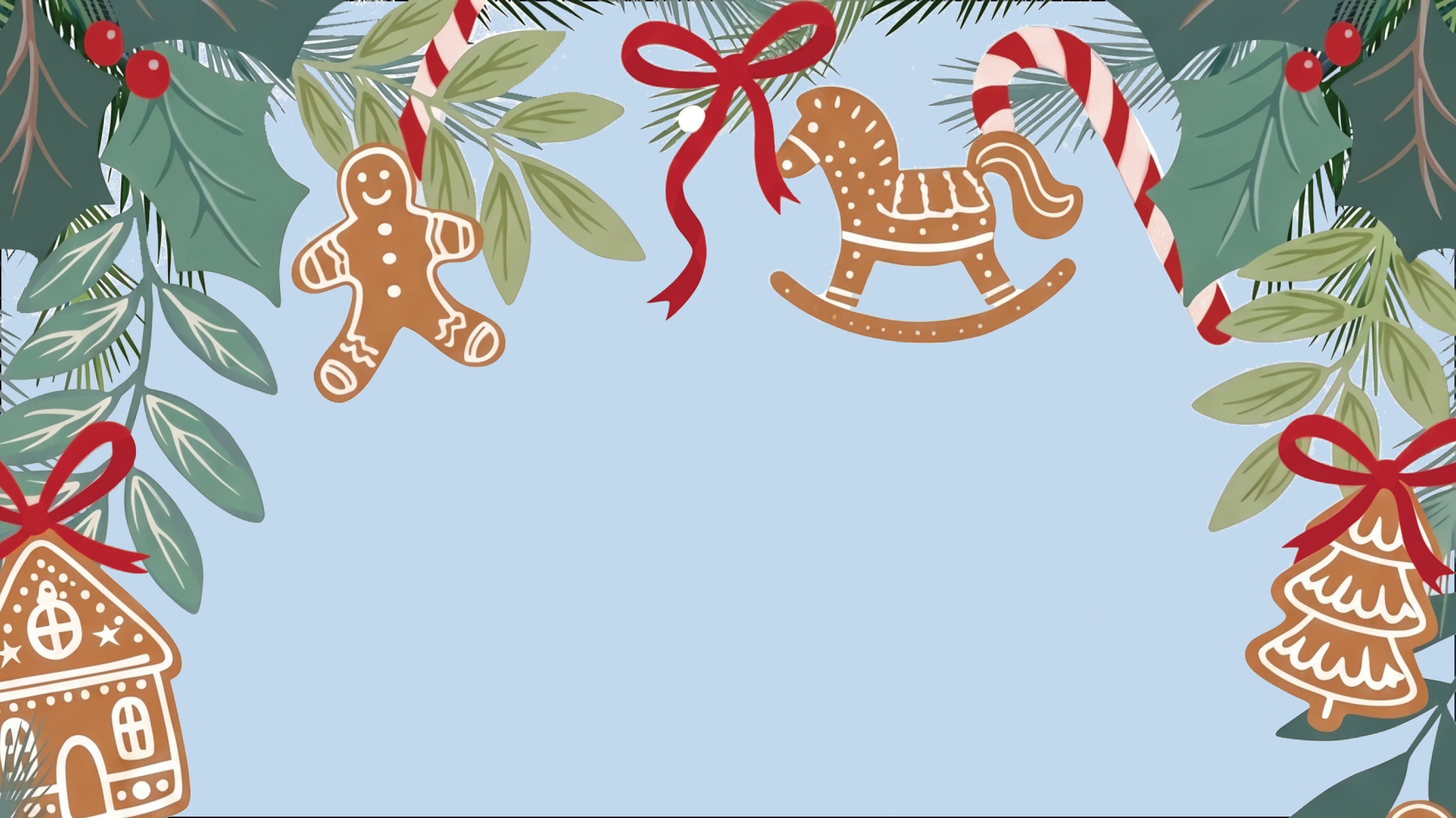 Festive themed gingerbread