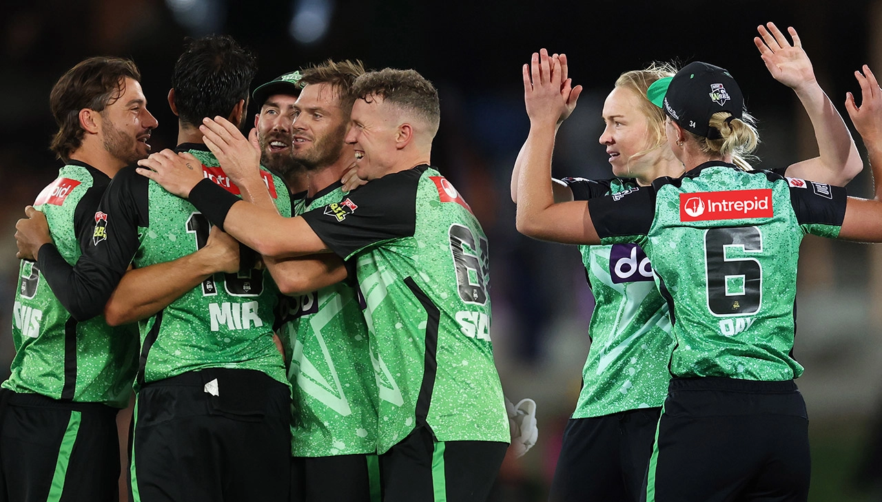 Melbourne Stars MCC Dual Club Membership Melbourne Stars players celebrate during a BBL match at the MCG